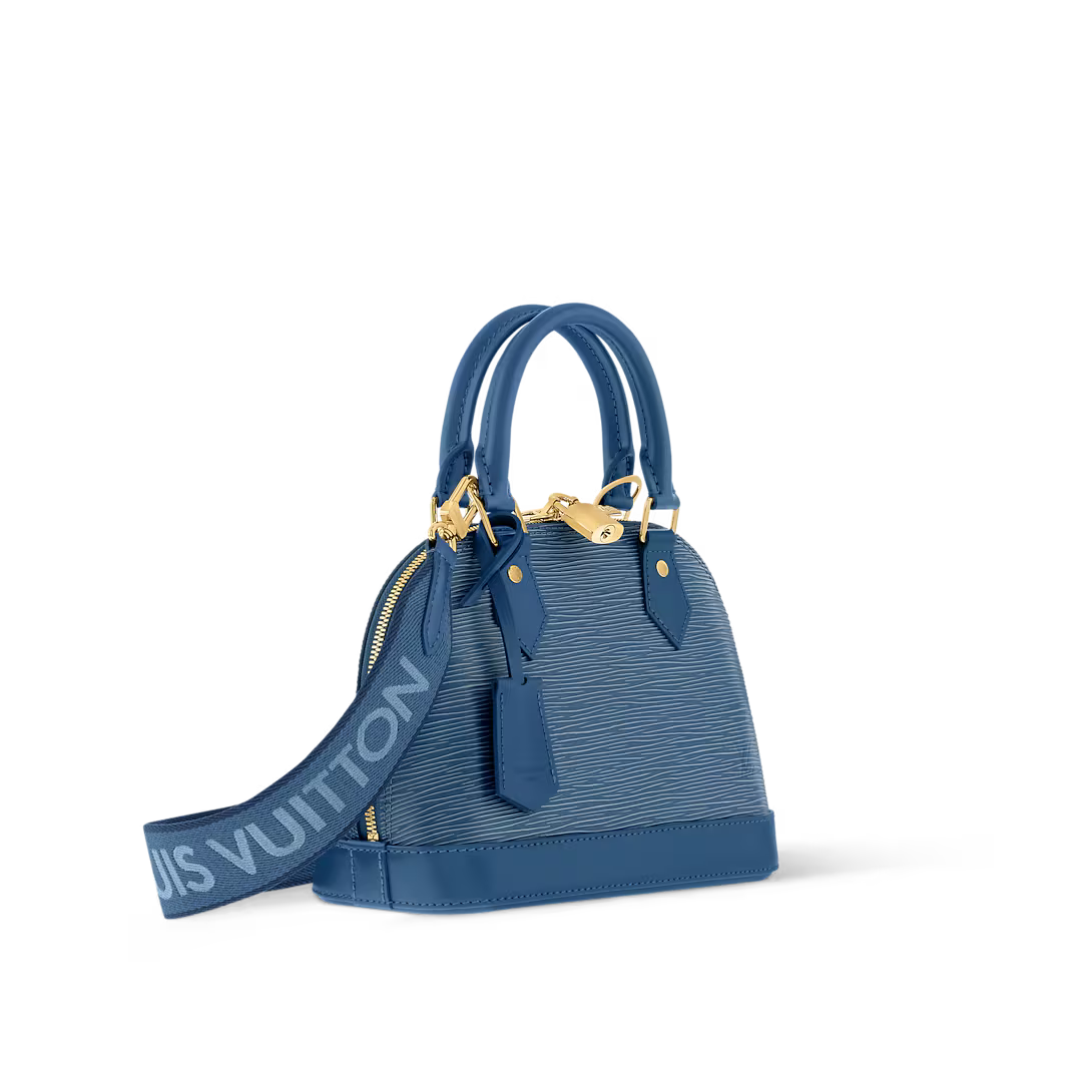 Alma BB – Textured Leather in Epi Blue