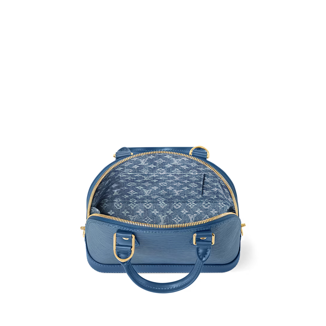 Alma BB – Textured Leather in Epi Blue