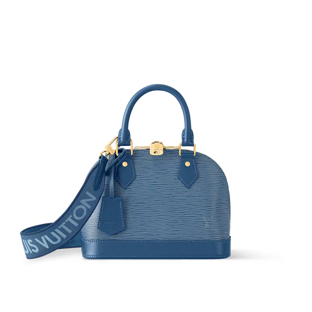 Alma BB – Textured Leather in Epi Blue
