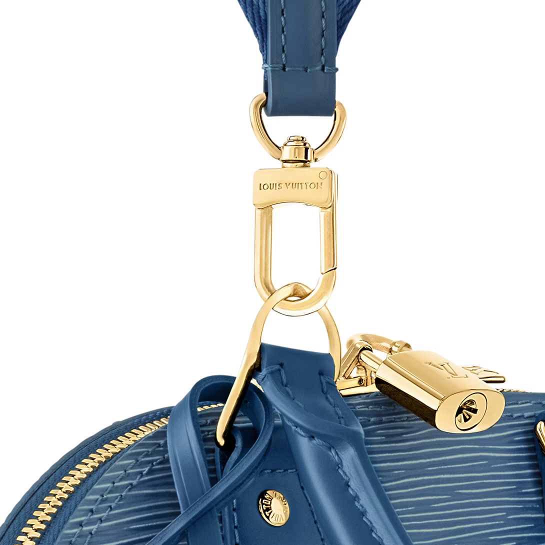 Alma BB – Textured Leather in Epi Blue