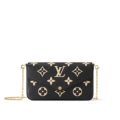 Felicie Pouch Black / Beige