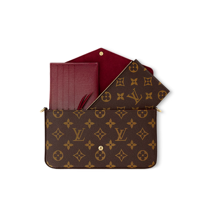 Felicie Pouch Monogram Brown
