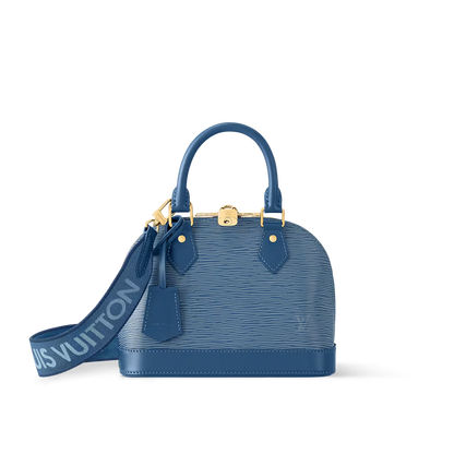 Alma BB – Textured Leather in Epi Blue